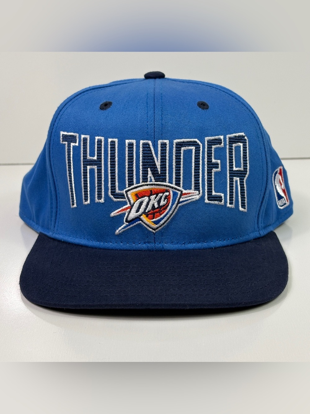 Adidas OKC Thunder Blue Hat Adjustable Oklahoma City Snapback Cap NBA
